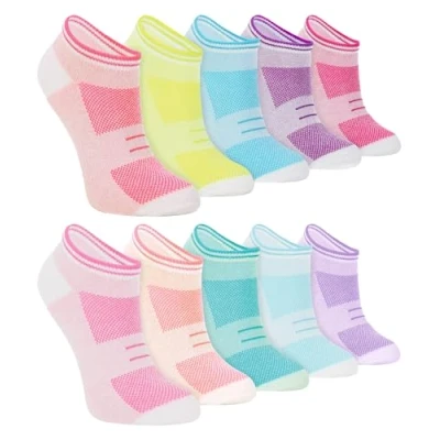 Image of Multipack Kids Low Cut Socks Sock Snob Plain White Trainer for Girls (4 6 Years, 10 Pairs)