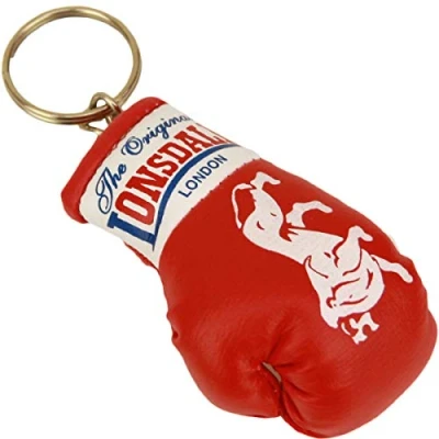 Image of Lonsdale Keychain, Red &amp; Black Boxing Glove, Unisex Adults