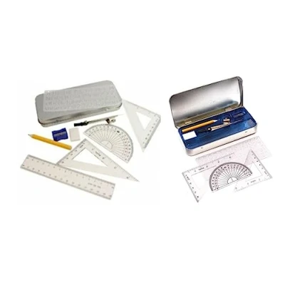 Image of V VAPE COMPACT MATHS GEOMETRY SET WITH COMPASS RULER PROTRACTOR SQUARE SHARPENER