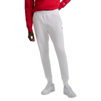 Image of Champion Men&#039;s, Powerblend, Fleece Joggers, Comfortable Sweatpants (Reg. Or Big &amp; Tall), White C Patch Logo, Medium