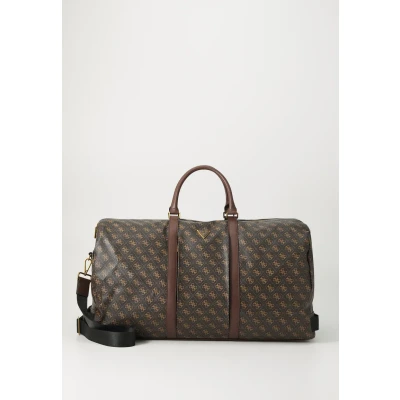 Image of Guess PISA Double ZIP Weekend bag, Men&#039;s, Size: One Size, Brown/ochre/burgundy
