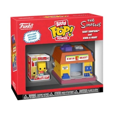Image of Bitty Pop! Towns Bart Simpson and Kwik E Mart