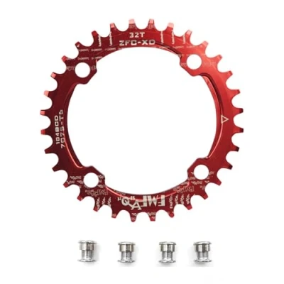 Image of UPANBIKE Bike Narrow Wide Chainring 104 BCD Round Shape Single Chain Ring 32T 34T 36T 38T