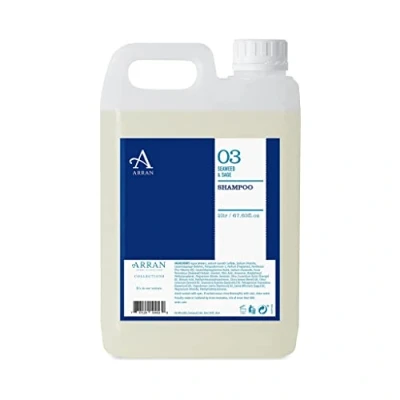 Image of Arran Sense of Scotland Seaweed &amp; Sage Hair Shampoo (2 Litre/67floz) Bulk, Large Commercial Refill with Mineral Rich Natural Sea Salts, Unisex Usage