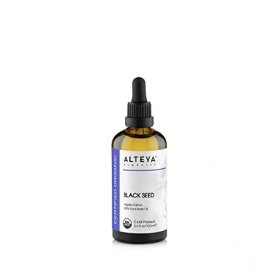 Image of Alteya Organics Black Seed Oil 100ml USDA Certified Organic Carrier Oil, Cold Pressed 100% Pure Nigella Sativa Base
