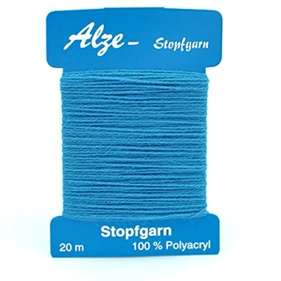 Image of Trimz Darning Wool, Blue, 1x20m