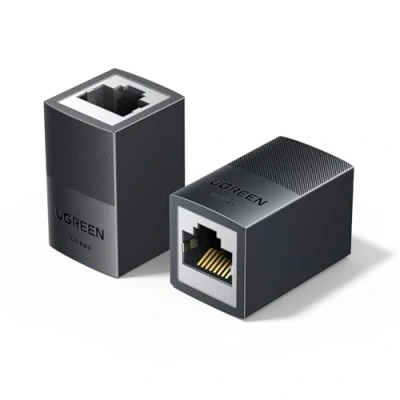 Image of UGREEN RJ45 Coupler,2PCS 10Gbps POE High Speed Ethernet Connector,Shielded Internet Joiner,LAN Network Extender Female to for Cat7, Cat6, Cat5e, Cat5 Cable