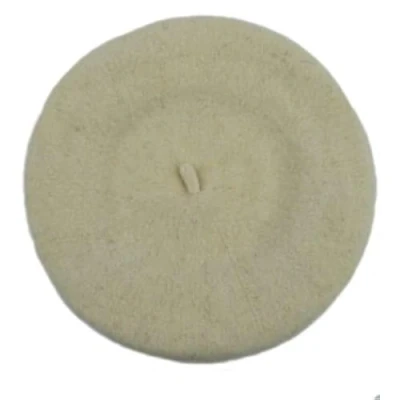 Image of Central Chic Women&#039;s Plain Beret Hat 100% Wool French White