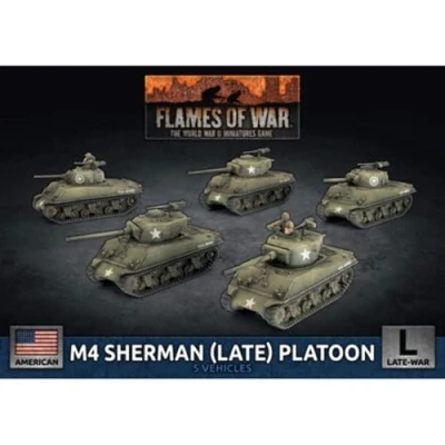 Image of Flames of War WW2: M4 Sherman (Late) Platoon