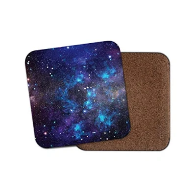 Image of 1 x Blue Solar System Coaster Space Stars Astronomy Fun Galaxy Nebula #13249