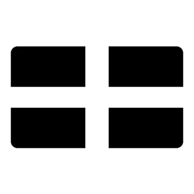 Image of Landing Designs 2 x CORNWALL EMBLEM STICKERS