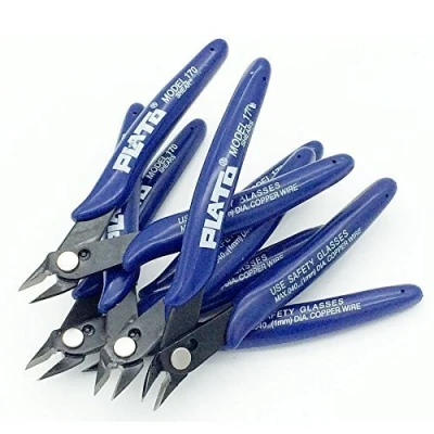 Image of HappyCow Pliers Electrical Wire Cable Cutters Cutting Side Snips Flush Diagonal Tool