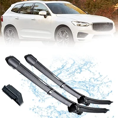 Image of Car Wiper Blades,For Volvo XC60 2018 2019 2020 26&quot;+19&quot; Front Window Windscreen Windshield Wipers Blades
