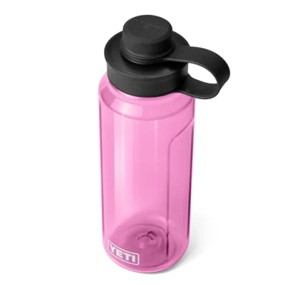 Image of YETI Yonder Water Bottle with Tether Cap, Power Pink, 35 oz (1 L)