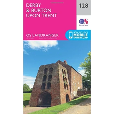 Image of Landranger 128 Derby &amp; Burton upon Trent Map With Digital Version