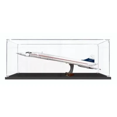 Image of Acrylic Model Box Compatible with Lego 10318 Concorde Airplane Building Block Model, Dustproof Transparent Clear Display Case (Model Not Included) B,2mm