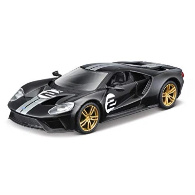 Image of Bburago FORD Race HERITAGE COLLECTION 2017 GT Car 1:32 Scale Incredibly Detailed Die Cast Replica Collectible Model Vehicle