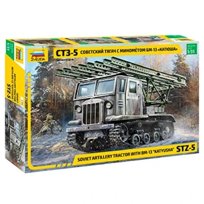 Image of Zvezda 1/35 RUSSIAN STZ 5 WITH BM 13 KATYUSHA (4/23) *