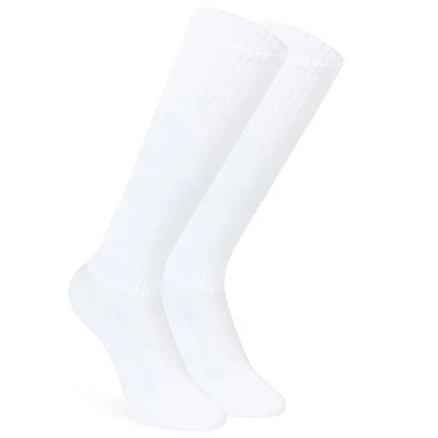 Image of CityComfort Boys Athletic Socks, Long Knee High Socks for Football Rugby Sports (White Pack of 1, 4 8 UK, 10 13 Years)