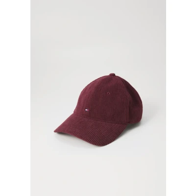 Image of Tommy Hilfiger FLAG 6 Panel Unisex Cap, Size: One Size, Deep burgundy