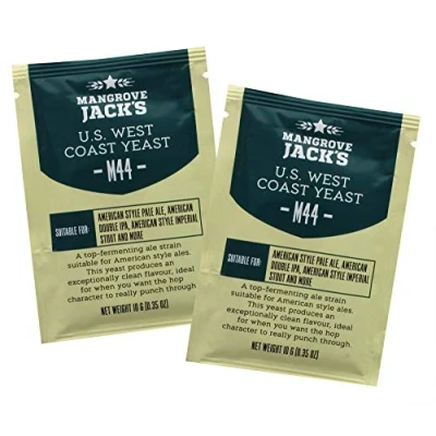 Image of 2X Mangrove Jack’s Yeast M44 US West Coast Craft Series 10g Treats 23L