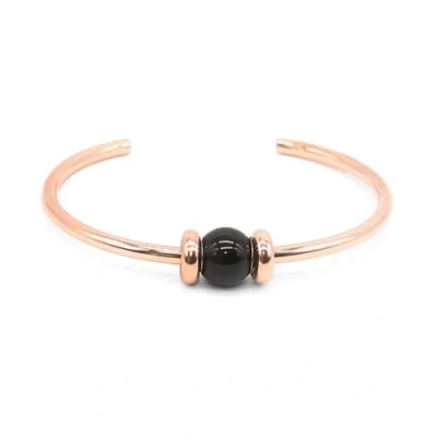 Image of Trollbeads Black Onyx Copper Bangle (XS)
