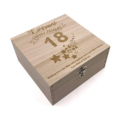 Image of ukgiftstoreonline Personalised Birthday Keepsake Box or Photo Gift 18th 21st 30th 40th 50th 60th 70th 80th