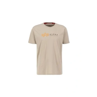 Image of Alpha Industries Men&#039;s Label T Shirt, Vintage Sand, S