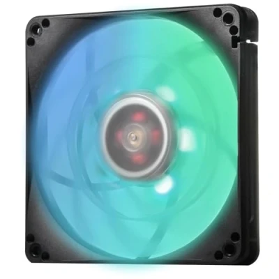 Image of SilverStone SST FW124 ARGB FW Series Quiet Computer Case Cooling Fan 120mm PWM, Transparent blade with black frame, Ball Bearing, LED
