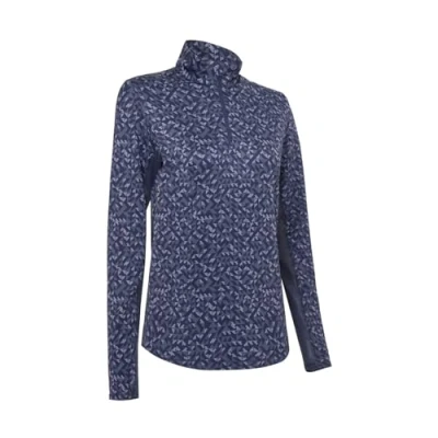 Image of Callaway Womens Short Sleeve Geo Polo Shirt Peacoat M