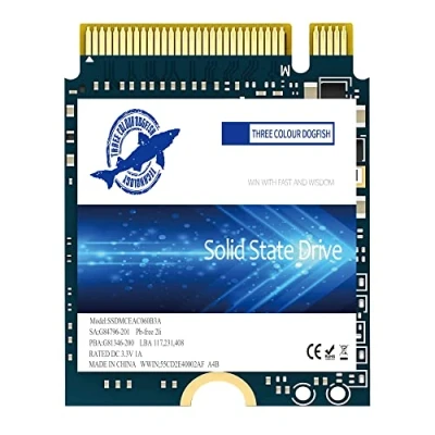 Image of Dogfish M.2 2230 SSD 1TB NVMe PCIe Gen 3.0X4 Internal Solid State Drive Compatible with Steam Deck/Microsoft Surface Pro 8/Pro 7+/Pro X/laptop(M.2 NVME,1TB)
