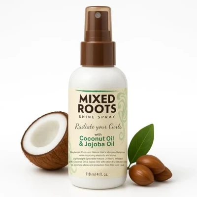 Image of Mixed Roots Compounds Shine Spray Coconut Oil &amp; Jojoba 118 ml