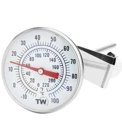 Image of Milk Thermometer For Coffee Ideal Cheese Yoghurt Dairy Barista Making 170 mm Probe Length