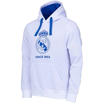 Image of Real Madrid Hooded Sweatshirt Men&#039;s Official Collection Size XXL
