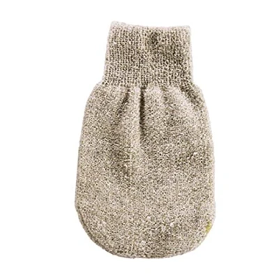 Image of Loelle Linen Exfoliating Glove 100% Natural &amp; Organic Mitt for Deep, Pore and Skin Cleansing, Gentle Removal of Dead Skin, Reusable, Suitable All Types 1 Piece