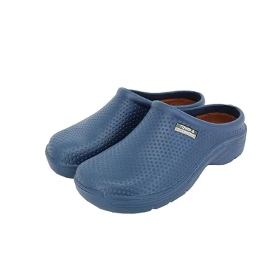 Image of Town &amp; Country Clogs Mens/Womens Ladies/Gents Navy Gardening Super Soft Clogs/Cloggies Lightweight, Cushioned. Size 8 UK