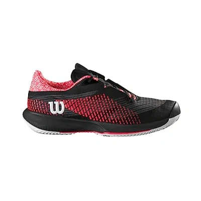 Image of Wilson Women&#039;s KAOS Swift 1.5 Clay Sneaker, Black/Phantom/Diva Pink, 5 UK