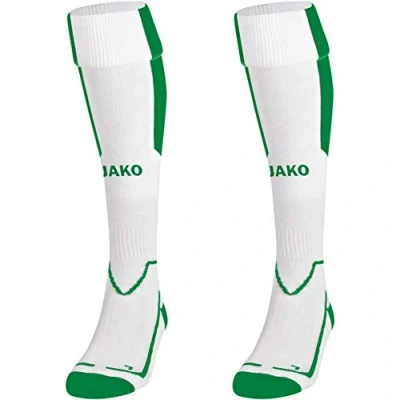 Image of JAKO Lazio Socks Unisex White/Sport Green, 2 (31 34)