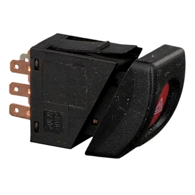 Image of 01241288, 01241660, 01241677, 06240140, 090436688 Switch, hazard light FEBI BILSTEIN 01566 VAUXHALL: Corsa Mk1