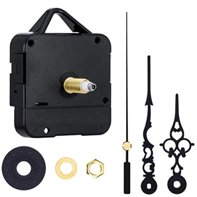 Image of High Torque Silent Quartz Clock Movement Mechanisms with Hands Battery Powered, Wall Mechanism Parts Motor Replacement DIY Kits for Repair