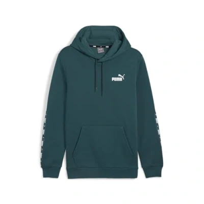Image of Puma TAPE Hoodie Sweatshirt, Men&#039;s, Size: Small, Cold green