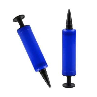 Image of Rumyve 2pcs Balloon Hand Pump,Hand Pump Manual Inflator,Balloon Arch Kit,Balloon Garland,Latex &amp; Aluminum foil Balloons,Yoga Balls(Blue)