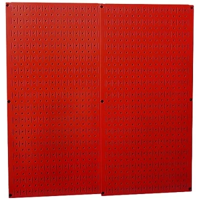 Image of Wall Control 30 P 3232R Red Metal Pegboard Pack
