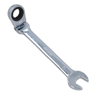 Image of AB Tools 16mm Metric Flexi Head Ratchet Combination Spanner Wrench 72 Teeth