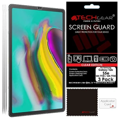Image of TECHGEAR [Pack of 3 Screen Protector Compatible with Samsung Galaxy Tab S5e 10.5&quot; (SM T720 / SM T725), Ultra CLEAR Guard Cover
