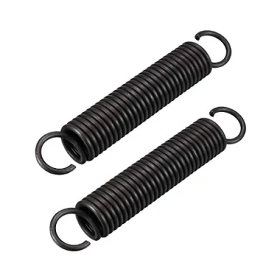 Image of sourcingmap Extension Spring 2.5mm Wire Dia , 18mm OD 110mm Free Length Steel Small Dual Hook Tension 2pcs