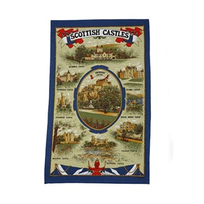 Image of Highland Tweed 100% Cotton Scottish Castles Tea Towel TT0860