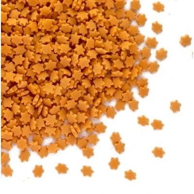 Image of Orange Star Sprinkles 30g Bag Edible Cake Decoration Sugar Toppers