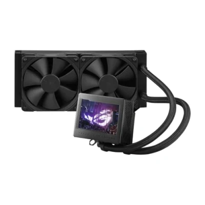 Image of ASUS ROG Ryujin III 240 All in one Liquid CPU Cooler with 240mm Radiator. Asetek 8th gen Pump, 2X Noctua industrialPPC 120mm Fans, 3.5 Color LCD