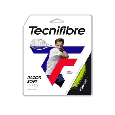 Image of Tecnifibre Razor Soft Monofilament Polyester Tennis String 1.25mm Lime 12m Set
